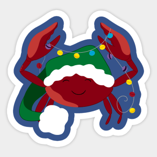 Not-so Crabby Christmas! Sticker